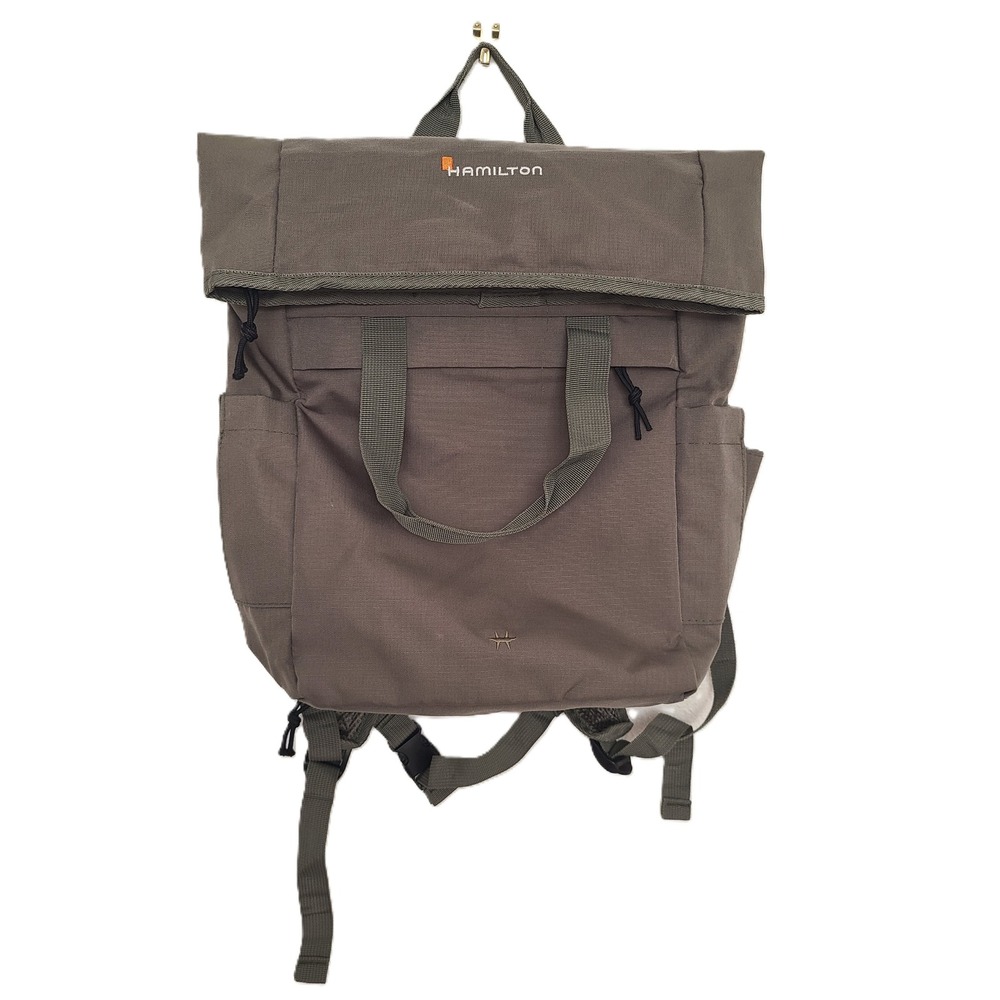 Hamilton‎ Backpack Waterproof Satchel Convertible Travel Gray Minimalist Laptop